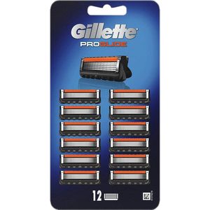Gillette ProGlide Scheermesjes voor heren, 12 stuks, scheerbladen met precisietrimmer, 5 anti-wrijving messen