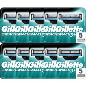 10x Gillette Scheermesjes Mach3 5 stuks