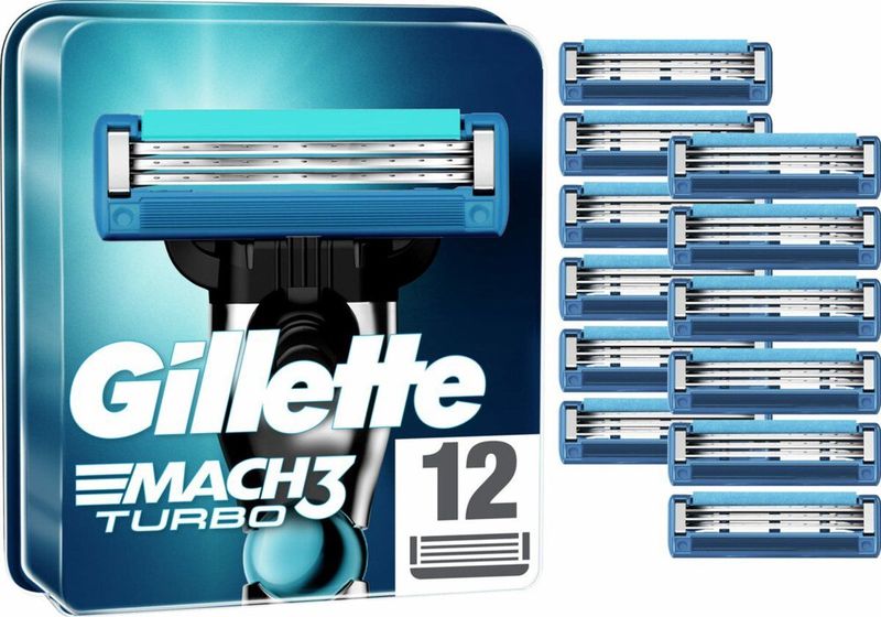 Gillette Scheermesjes Mach3 Turbo 12 stuks