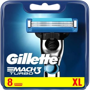 Gillette - Mach3 – Turbo – Scheermesjes/Navulmesjes - 8 Stuks