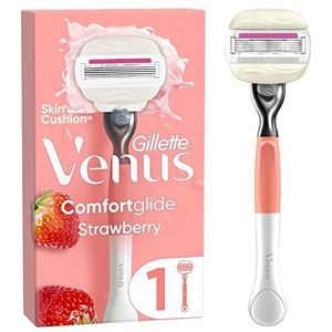 Gillette Venus Comfortglide Strawberry Scheermesje Voor Vrouwen - 1 mesje, 5 Mesjes Voor een Gladde Scheerbeurt En Een Zachte Huid