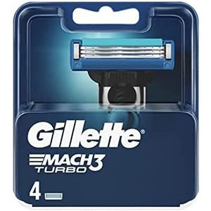 Gillette - Mach3 Turbo Mannen 4 Vervanging Scheermesjes