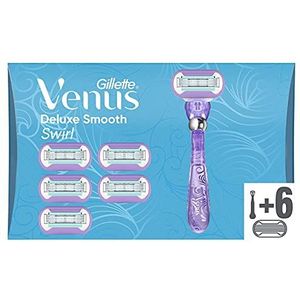 Gillette Venus Deluxe Smooth Swirl Scheersysteem Voor Vrouwen + 5 Scheermesjes