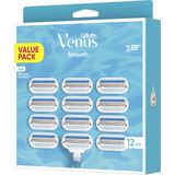 Gillette - Venus Scheermesjes - Smooth - 12 Navulmesjes