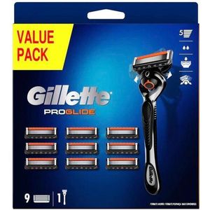 Gillette ProGlide Scheerapparaat voor heren, 10 messen, met 5 messen tegen wrijving, voor een grondige en langdurige scheerbeurt