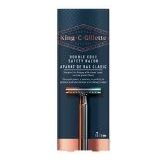 Gillette - King C. Double Edge - Scheerapparaat + Navulmesjes 5 st - Handmatig