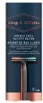 Gillette - King C. Double Edge - Scheerapparaat + Navulmesjes 5 st - Handmatig