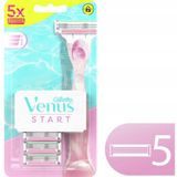 Gillette Venus Start Scheermesjes 5 Stuks + Houder