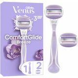 Gillette Venus - ComfortGlide Breeze - Scheersysteem - 1 Handle + 2 Scheermesjes