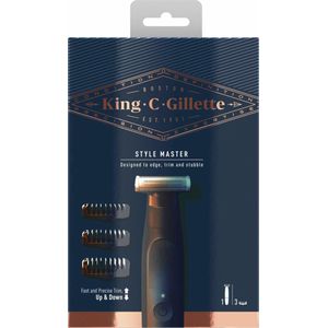 3x King C. Gillette Style Master Stoppelbaardtrimmer 1 set