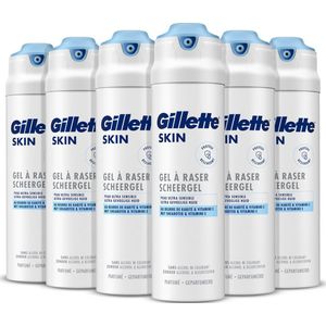 6x Gillette Skin Scheergel Ultra Gevoelige Huid 200 ml