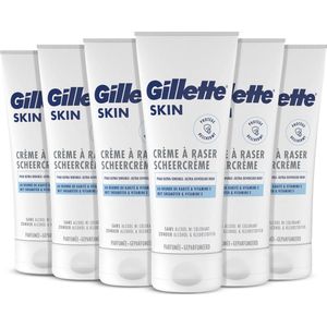 6x Gillette Skin Scheercrème Ultra Gevoelige Huid 175 ml