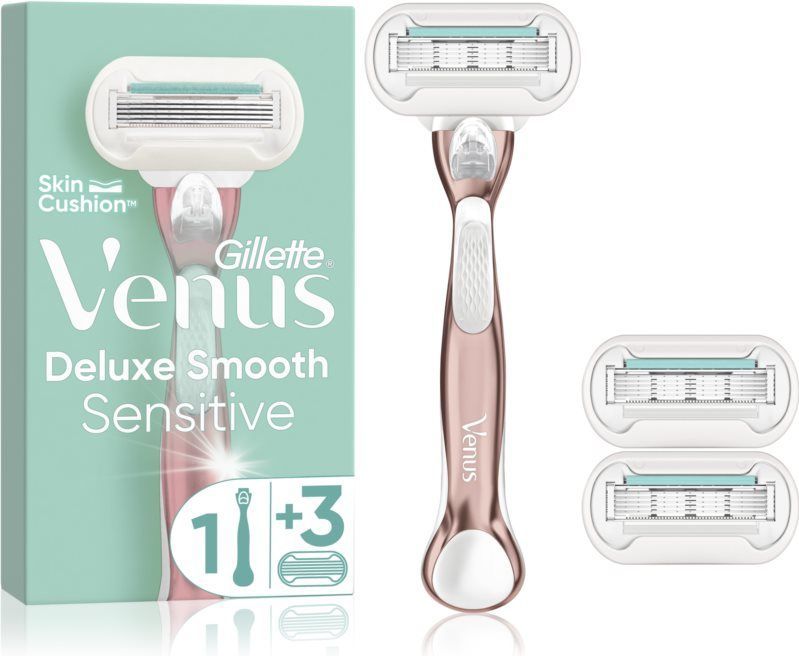 Gillette - Venus Pro Smooth Sensitive - Scheermes met 3 Navullingen - Zilver