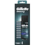 Gillette Mach3 Vervangende mesjes voor mannen 8 stuks + Mach3 Extra Comfort Gel (200 ml)