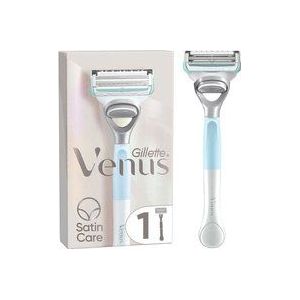 Gillette Venus Satin Care scheermes voor dames voor de intieme zone, damesscheermes + 1 scheermes, intiem scheermes voor vrouwen helpt de huid tegen irritaties te beschermen