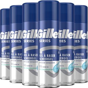 Gillette Series - Revitaliserende Scheergel - Met Groene Thee - Voordeelverpakking 6 x 200ml