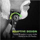 Gillette - GilletteLabs Scheermes - 1 Handvat - 2 Scheermesjes - Magnetische Houder - Travelcase