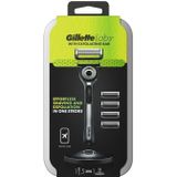 GilletteLabs Scheersysteem Reisetui + Navulmesjes - 1 Handvat Met 5 Scheermesjes