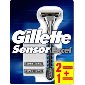 Gillette - Sensor Excel - Scheerapparaat - Zwart - Inclusief 2 Mesjes