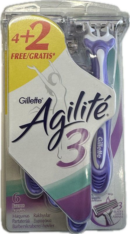 Gillette - Agilite 3 - Wegwerpmesjes - 6 Stuks