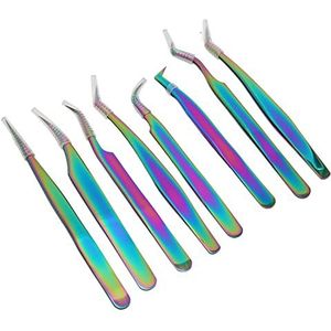 Wimperpincet Set Ergonomisch Ontwerp Wimperverlenging Pincet Set Lichtgewicht Geïntegreerde Training voor Salon