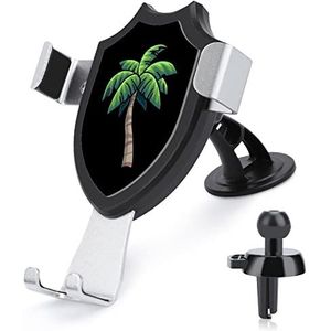 Tropische palmboom telefoonhouder houder voor auto voorruit dashboard ventilatierooster geschikt voor de meeste mobiele telefoons