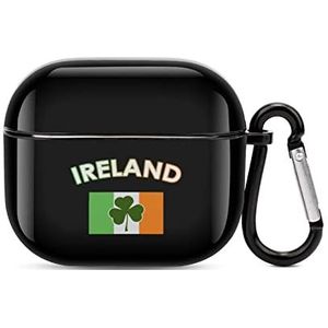 Ierland Ierse vlag groene St. Patrick's Day oortelefoon beschermhoes PC hoofdtelefoon cover compatibel voor Airpods 3