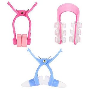 Neusmassageapparaat, roll, 3 stuks, neusvormer, massageapparaat, clip + gladmaken, beauty-clip + neusclip correctieset, nieuw