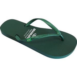 Brasileras - Classic Pearl W - Slippers - Zwart - Rubber - Handgemaakt