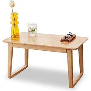 Prachtige salontafel, geheel massief hout H31CM studeertafel, huishoudelijke eiken woonkamer/slaapkamer/balkon vrijetijdstafel