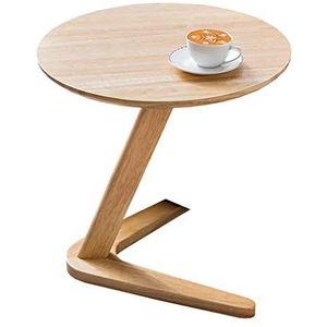 Prachtige salontafel, Japanse massief houten bijzettafel, creatieve woonkamer salontafel, bank bijzettafel, kleine ronde tafel voor thuis (Kleur: A)