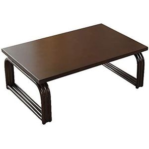 Prachtige salontafel, massief houten lage tafel in Japanse stijl, balkon/bed-vrijetijdstafel, erkertafel (afmetingen: 70x45x30cm)
