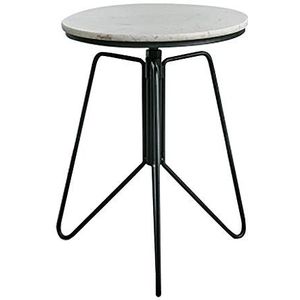 Exquise salontafel, Scandinavische ijzeren kunst marmeren bijzettafel/woonkamer hoektafel, creatieve kleine ronde tafel (Kleur: D)