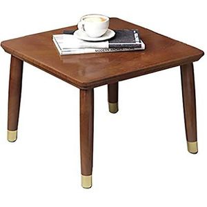 Prachtige salontafel, erkertafel, eenvoudige vensterbank en massief houten tafel, Japanse donkerbruine lage tafel (afmetingen: 40X40X26CM)