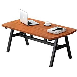 Prachtige ijzeren salontafel, eenvoudige theetafel op kantoor, Scandinavische rechthoekige kleine tafel thuis, eenvoudige salontafel voor kleine appartementen (afmetingen: 120X60X45CM)
