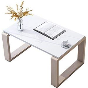 Prachtige kleine salontafel in Japanse stijl, lage tafel in de slaapkamer, bed kleine eettafel/computertafel (80X44x40cm) (Kleur: D)