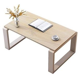 Prachtige kleine salontafel in Japanse stijl, lage tafel in de slaapkamer, bed kleine eettafel/computertafel (100x54x40cm) (Kleur: B)