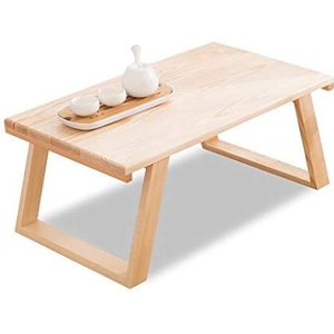 Prachtige klaptafel, Japanse vensterbanktafel, massief houten salontafel, eettafel met bed/computertafel (afmetingen: 60x35x29cm)