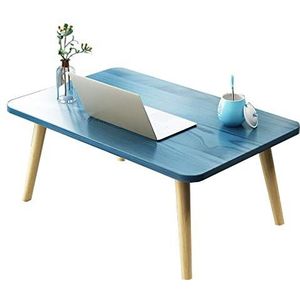 Prachtige kleine salontafel in Japanse stijl, lage tafel in de slaapkamer, bed kleine eettafel/computertafel (80x40x31,2 cm) (Kleur: D)