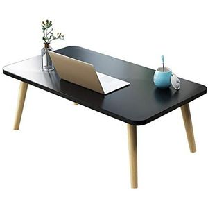Prachtige kleine salontafel in Japanse stijl, lage tafel in de slaapkamer, bed kleine eettafel/computertafel (100x50x31,2 cm) (Kleur: E)