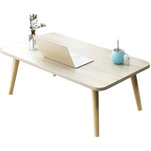 Prachtige kleine salontafel in Japanse stijl, lage tafel in de slaapkamer, bed kleine eettafel/computertafel (100x50x31,2 cm) (Kleur: C)