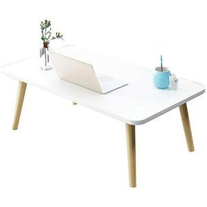 Prachtige kleine salontafel in Japanse stijl, lage tafel in de slaapkamer, bed kleine eettafel/computertafel (100x50x31,2 cm) (Kleur: D)