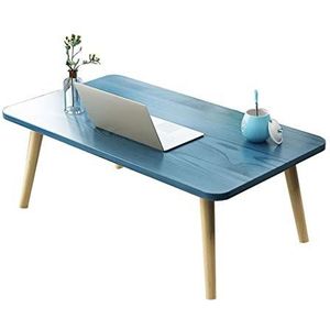 Prachtige kleine salontafel in Japanse stijl, lage tafel in de slaapkamer, bed kleine eettafel/computertafel (100x50x31,2 cm) (Kleur: A)