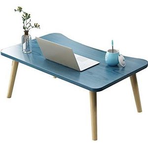 Prachtige bedcomputertafel/kleine eettafel, salontafel in Japanse stijl, lage tafel in de slaapkamer (80x40x31,2 cm) (Kleur: B)