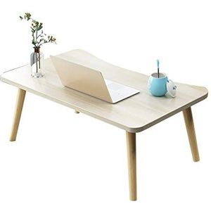 Prachtige bedcomputertafel/kleine eettafel, salontafel in Japanse stijl, lage tafel in de slaapkamer (80x40x31,2 cm) (Kleur: D)