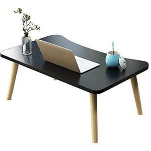 Prachtige bedcomputertafel/kleine eettafel, salontafel in Japanse stijl, lage tafel in de slaapkamer (80x40x31,2 cm) (Kleur: E)