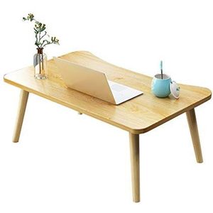 Prachtige bedcomputertafel/kleine eettafel, salontafel in Japanse stijl, lage tafel in de slaapkamer (80x40x31,2 cm) (Kleur: C)