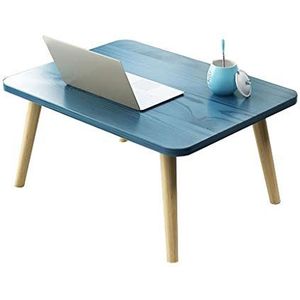 Prachtige kleine salontafel in Japanse stijl (60x40x31,2 cm), lage tafel in de slaapkamer, bed kleine eettafel/computertafel (Kleur: B)