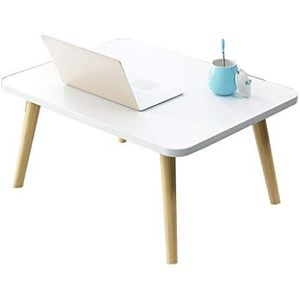 Prachtige kleine salontafel in Japanse stijl (60x40x31,2 cm), lage tafel in de slaapkamer, bed kleine eettafel/computertafel (Kleur: C)