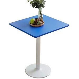 Prachtige salontafel, vierkante theetafel 60x60x74cm, onderhandelingstafel voor receptie, vrijetijdstafel voor balkon/tuin (kleur: F)